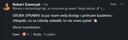 Opinia od Uczestnik 6